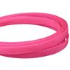 Hegebeck Expandable Braided Cable Sleeving 3.3ft Length - 0.16inch Width, PET Flexible Mesh Protective Sleeves for Tube,Wires,USB Cable,Audio Power Cord,Pets Cats Dogs Chew,Fluorescent Pink 1pc view 2