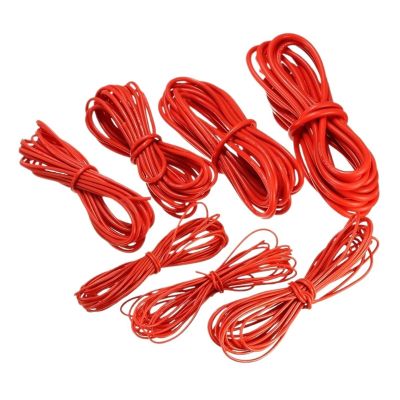 10Meters/Lot Red Black Heat-Resistant Soft Electrical Silicone Wire Cable 8 10 12 14 16 18 20 22 24 26 28 30 AWG(5MRed 5MBlack,20AWG)