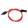 1-10M Solar Panel Extension Cable 16 10 6 4 2.5 1.5 mm 6/8/10/12/14/15/16AWG Black and Red with Solar PV Wire Connector(Red Single Root,6M_14 AWG-2.5MM2) view 1