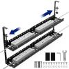 31Inch Extendable Under Desk Cable Management Tray, Metal Cable Management Tray Under Desk Cord Management with Clamp, Extendable Power Strip Cord Holder for Wire Cable Management view 2