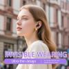 Sleep Invisible Ear Buds Earbuds for Side Sleeper Flat Sleeping On Side Hidden Discreet Micro Headphones Phone Remote Control Tiny Small Mini Secret Earbud Wireless Bluetooth for Work, Small Ear Canal view 3