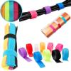 50PCS Reusable Fastening Cable Ties Straps Wire Organizer Cord Keeper Holder Nylon Hook and Loop Tape Wire Wrap Management 18cm(Red) view 2