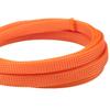 Hegebeck Expandable Braided Cable Sleeving 16.4ft Length - 0.4inch Width, PET Flexible Mesh Protective Sleeves for Tube,Wires,USB Cable,Audio Power Cord,Pets Cats Dogs Chew,Orange 1pc view 2