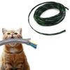 Hegebeck Expandable Braided Cable Sleeving 3.3ft Length -0.63inch Width,PET Flexible Mesh Protective Sleeves for Tube,Wires,USB Cable,Audio Power Cord,Pets Cats Dogs Chew,Fluorescent green + Black 1pc view 1
