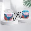 Suitable for AirPods 2nd/1st Generation Protective Case Pink Dolphin Printed Pattern Portable and Shockproof Unisex with Keychain Suitable for iPod Pro Charging Box view 4