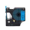 1PCS D1 9mm Tapes Labeling Cassette Black On Clear Compatible with Label Manager LM 160 280 360D Printers D1 40910 Model(Black on Blue) view 1