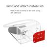 XYYORITRIX Wall Mount Holde for HomePod mini Smart SpeakeAcrylic Holder Cord Storage Cable Ties Screws and Adhesive Tape Included Double-Sided Tape Installation no Drilling Required (Transparent) view 3