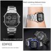 18mm Stainless steel metal watchband Fit for Casio Small Square 3299 AE-1200WH/1300WH/W-218/AE1200(Black) view 4