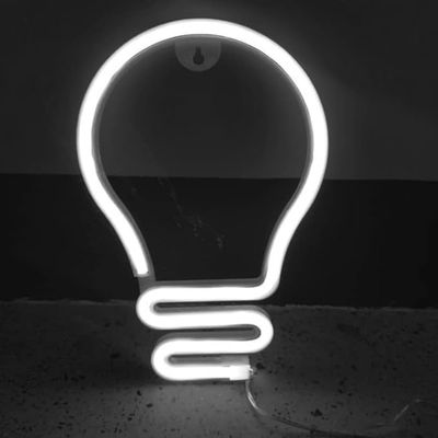 YUANYUYING Decorative neon Lights,Neon Light with USB Powered/LEDDecor Light, Wall Decor for Room Decorate (White)