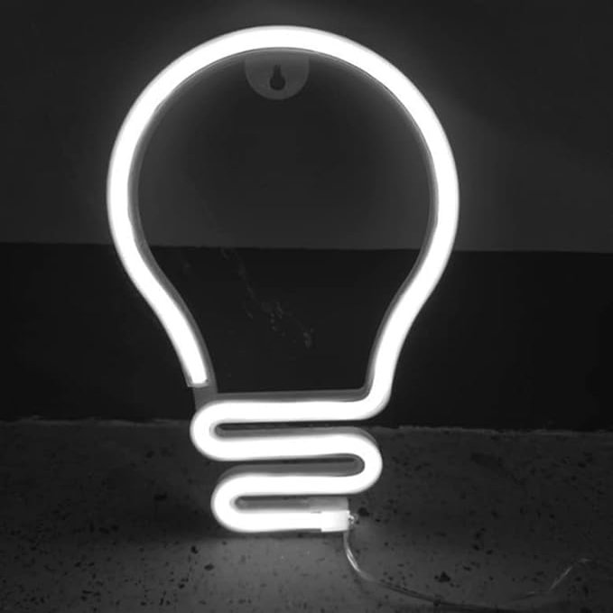 YUANYUYING Decorative neon Lights,Neon Light with USB Powered/LEDDecor Light, Wall Decor for Room Decorate (White)