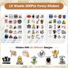 Watersay 300pcs Funny Stickers for Adults 15 Sheets Humor Sticker Bulk Pack Waterproof Cool Decals Accesory for Laptop, Water Bottle, Phone, Water Bottle, Scrapbook, Hard Hat view 2