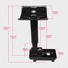 FytStycale Ceiling Mount Bracket for Surround Speakers Adjustable and Simple Assembly, Black view 4