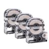 3PK Black On White SS12KW Label Tape 12mm 4WBN Compatible with Label Maker LW-300 LW-400 LW-500 LW-600P LW-700 and Similar Models view 1