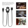 Hapivida Mini PIR Infrared Motion Sensor Detector, 524V DC USB Automatic for LED Strip Lighting, 120 Detection Range with Temperature Compensation, for Corridors Ba (Black) view 2