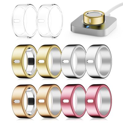 Snyeest 10 Pack Cover Compatible for Oura Ring 4/Gen 3 Heritage/Gen 3 Horizon,(NOT Compatible with Oura 4 Ceramic),Charging Directly,Rugged TPU Elastic Finger Protector for Workout Women Men-Size 6