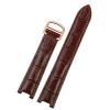 18 * 10mm 20 * 12mm Cowhide Leather Strap Concave Brown Black Calfskin Bracelet Folding Buckle for WSPA0009 Watchband view 3