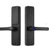 EUDOXAOE Smart Fingerprint Lock, Compatible for RAYKUBE F7 TT Lock Electronic Door Lock with Longer Handle Panels, Mirror Design, APP Remote Control, Adjustable Rod, Fits 28-55mm Doors view 1