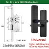 EUDOXAOE Smart Fingerprint Lock, Compatible for RAYKUBE F7 TT Lock Electronic Door Lock with Longer Handle Panels, Mirror Design, APP Remote Control, Adjustable Rod, Fits 28-55mm Doors view 2