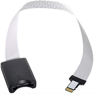 9.8 inch 25cm SD Card Flexible Extension Cable SD to Micro Cable Memory Card Adapter Convertor Extension Extender Cable Compatible for Raspberry Pi GPS DVD LED Wild Camera SDHC SDXC