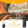 4K HD Body Camera Video Recorder with 180 Rotation Lens and WiFi for Real-Time Viewing, 128GB Memory, and Infrared Night Vision Body Cam, Ideal for Outdoor Security, Law Enforcement,Travel.(4K-128G) view 3