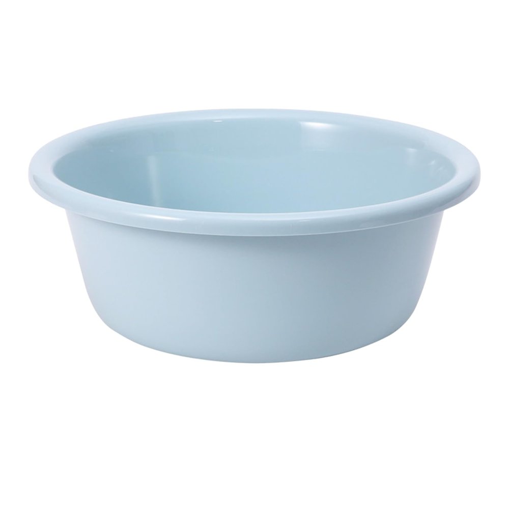 BOENLU 11.6x3.9 Inch Round Plastic Wash Basin, Blue