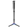 A555M 2 Camera Monopod, 6 Section Telescopic, Adjustable Height, Aluminum Alloy Material, Anti Skid Handle, 3D Anti Skid Bearing Platform, 10kg Load Bearing view 4