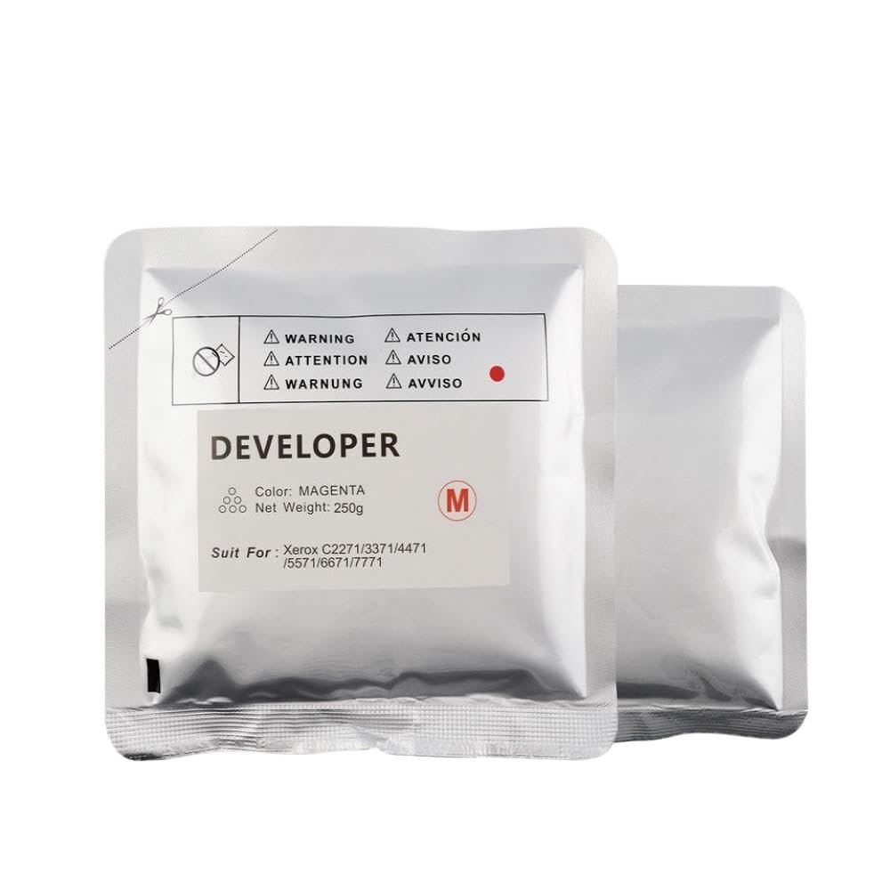 FJCLNPEV 250g Universal Developer Compatible with C2271 C3370 C3371 C4471 C5571 C6671 C7771 Copier Carrier Powder Refill(1pcs Magenta 250G)