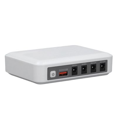 fosa Mini UPS 6000mAh Uninterruptible Power Supply Backup Power for Router Modem with Multiple Output Ports 12V 9V 5V USB Smart LED Indicators (US Plug)