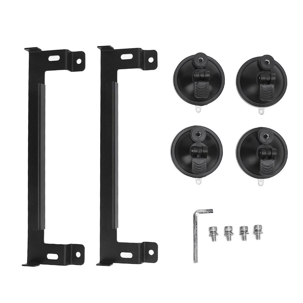 Car Window Suction Cup Mount for Mini Dish Antenna Strong Adsorption Car Sunroof Mounting Kit Sturdy ABS Metal Construction Versatile Installation for Cars RVs Boats Planes