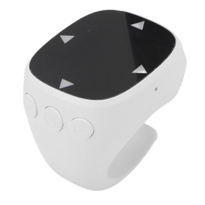 Wisoqu Fingertip Wireless Bluetooth Remote Control, Remote Tiktok Scrolling Ring Page Turner Scrolling Rings for Camera, Bluetooth Remotes Scrollings Ring (White)