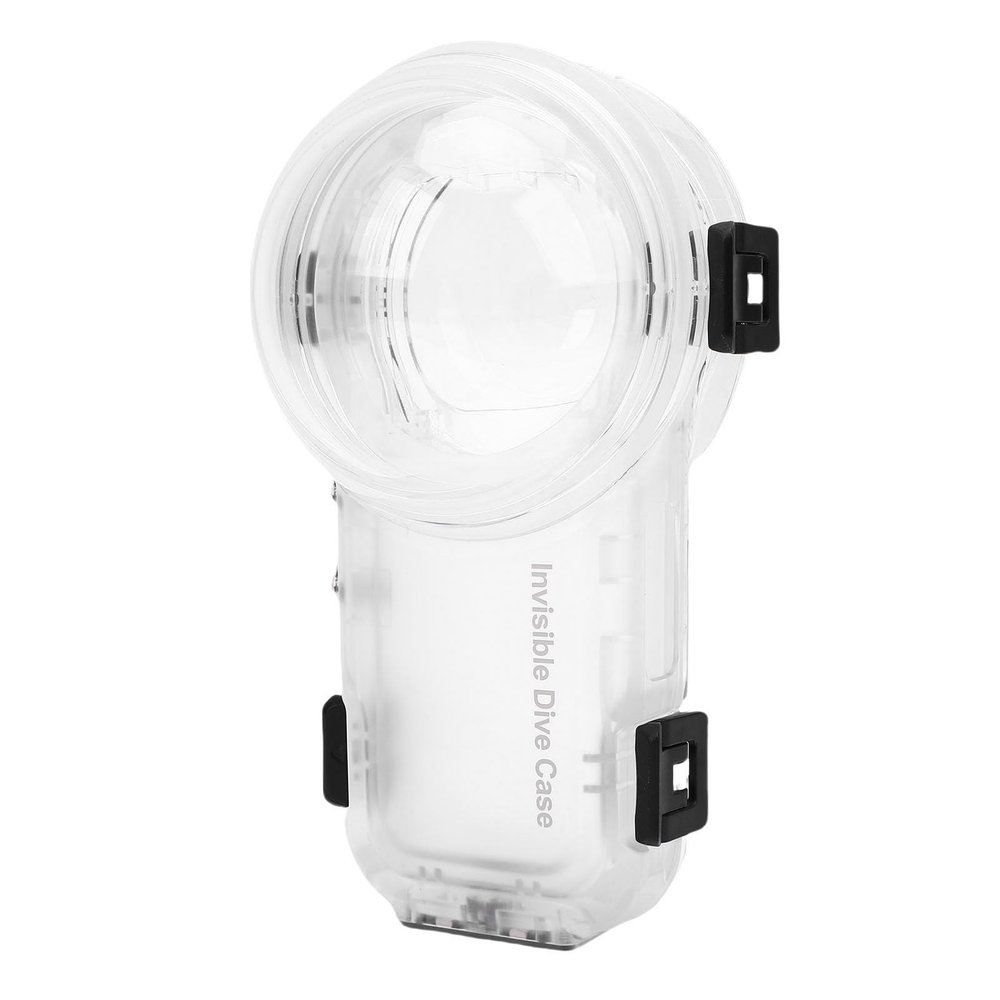 Dpofirs 360 Degree Underwater Panoramic Camera Case with Clear Design, Hardened PC Material, Magnetic Fast Release Base for Snorkeling, Diving, Swimming