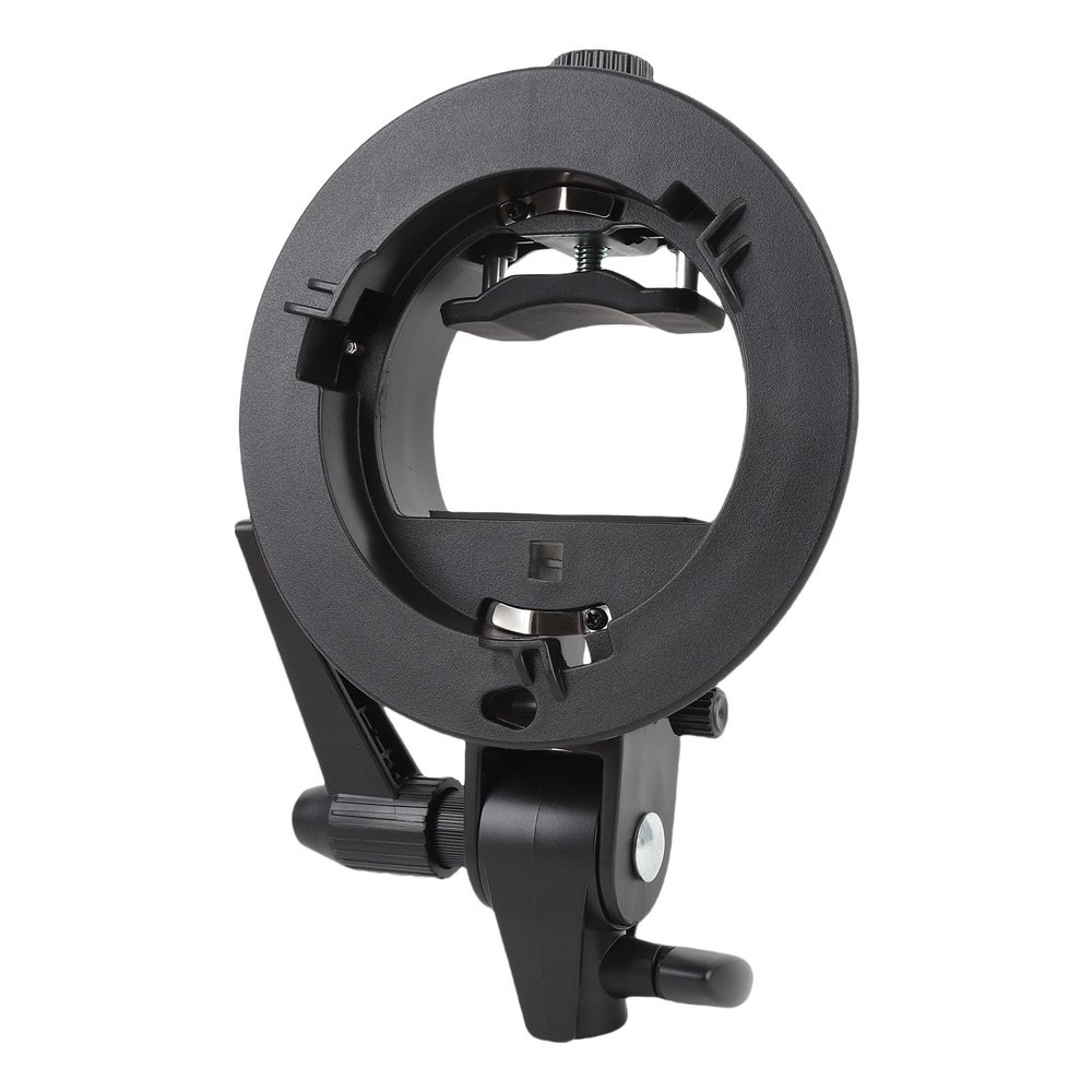 Diyeeni Flash Bracket Fit for Godox, AD100Pro AD200Pro V860III V1 Flash Holder with Universal Connector, Adjustable Angle, Base Compatible with Light Stand, Tool for Photographers