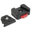 Focket V Lock Arrow Storage Case Plate, Aluminum Alloy Anti Shake Design with 38Mm Dovetail Slot for DSLR Tripod Stabilizer Gimbal view 3