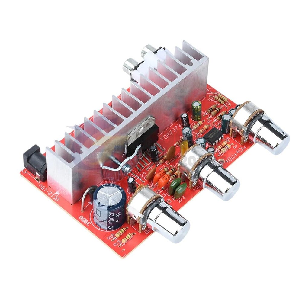 Tda7377 Dual Channel Digital Power Audio Amplifier Board Dc 12-15V Car 40W+40W Stereo Amplifier Board
