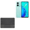 BoxWave Keyboard Compatible with vivo Y27s - SlimKeys Bluetooth Keyboard with Trackpad, Portable Slim TouchPad - Jet Black view 1