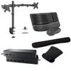 Dell UD22 Universal Dock 96W Quad 4K Support, HDMI, USB-C, DisplayPort and USB Hub Bundled with Desk Mount Dual Monitor Stand, MK670 Wireless Keyboard & Mouse, Gel Mouse & Wrist Pad view 1