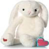 My Baby's Heartbeat Bear Recordable Stuffed Bunny Plush, Ivory, 15 in view 1