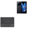 BoxWave Keyboard Compatible with vivo X Fold3 - SlimKeys Bluetooth Keyboard with Trackpad, Portable Slim TouchPad - Jet Black view 1
