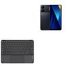 BoxWave Keyboard Compatible with Xiaomi Poco C65 - SlimKeys Bluetooth Keyboard with Trackpad, Portable Slim TouchPad - Jet Black view 1