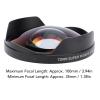 shenruifa 0.3X Fisheye Lens 72mm Thread Mount Long Depth of Field Wide Angle Fisheye Lens with Hood for Camcorder view 4