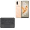 BoxWave Keyboard Compatible with vivo V30 Lite - SlimKeys Bluetooth Keyboard with Trackpad, Portable Slim TouchPad - Jet Black view 1