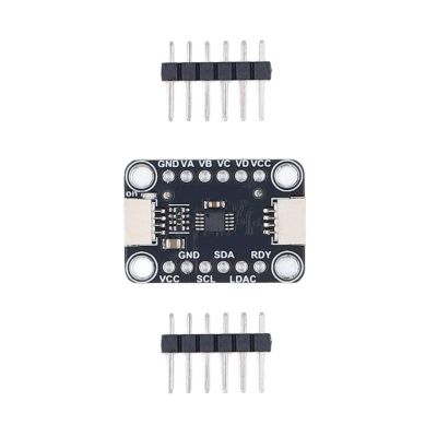 JAOCDOEN 4 Way Digital to Analog Converter Module 12 Bit Board MCP4728 with EEPROM for Stemma QT Qwiic