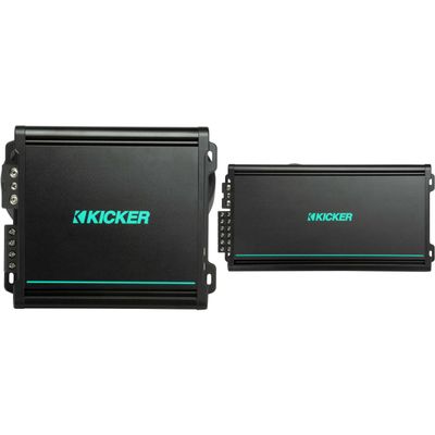 Kicker Marine Amp 1400 Watt Bundle - 48KMA6006 6ch & 48KMA8001 Mono