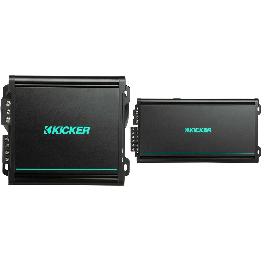 Kicker Marine Amp 1400 Watt Bundle - 48KMA6006 6ch & 48KMA8001 Mono