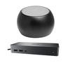 Dell UD22 Universal Dock 96W Quad 4K Support, HDMI, USB-C, DisplayPort USB Hub and Ethernet Bundled with Bluetooth Boost U Speaker with Built-in Mic, 5 Hour Playback view 1