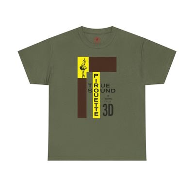 HiFi Tee Pirouette Stereo 3D Three Dimension Sound Military Green