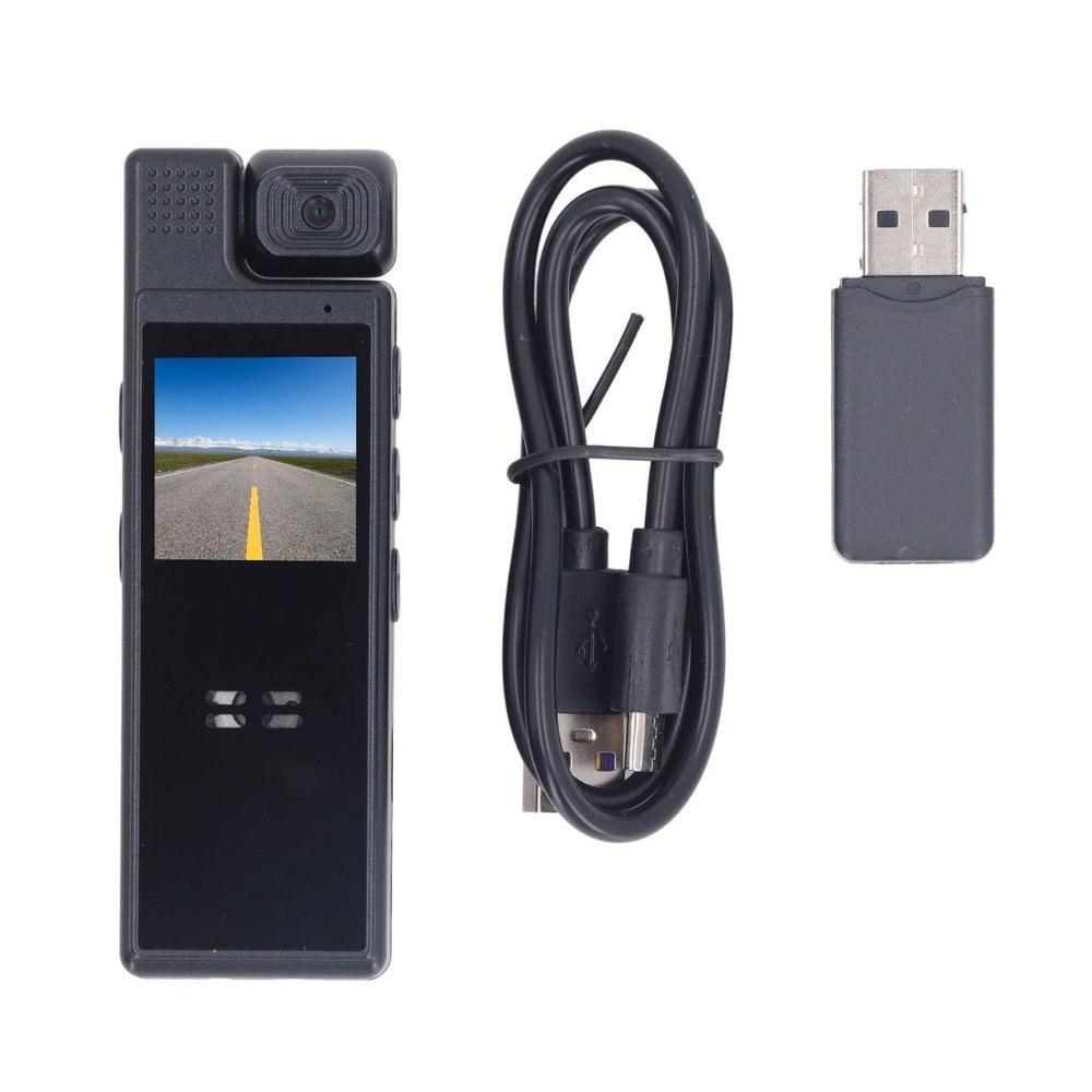 Back Sports Camera, Shockproof 1080P Video Recorder, Portable Driving Camera for Cycling Outdoor Activities