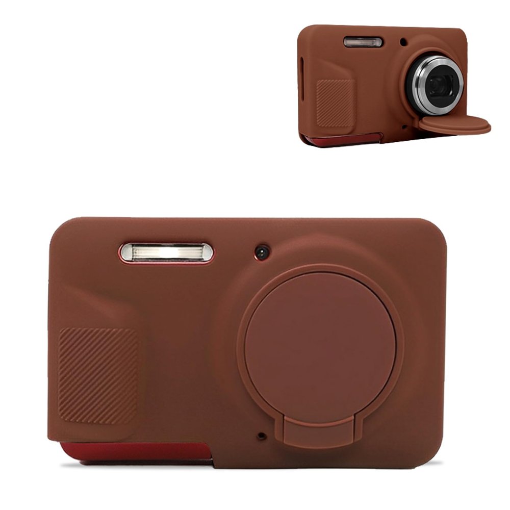 Case for Kodak PIXPRO FZ55 Camera, Soft Silicone Camera Protective Cover for Kodak PIXPRO FZ55, Anti-Scratch, Slim Fit, Lightweight (Brown)