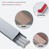 Cable Raceway Grey Floor, 20mm Narrow Cord/Wire Management Channel for Home Office Wall Self Adhesive, Concealer Cords Hider Cover Molding view 4