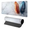 Feather Gaming Mouse Pad, Mouse Pad 32x16in, Large Desk Mat with Non-Slip Rubber Base, Office Desk Accessories, Large Extended Gaming Keyboard Mat, Big Mousepad for Computer Gamer Office, White 9-2065 view 1